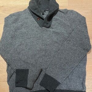 J. Crew Men’s Charcoal Turtleneck Sweater 100% Wool Size Medium